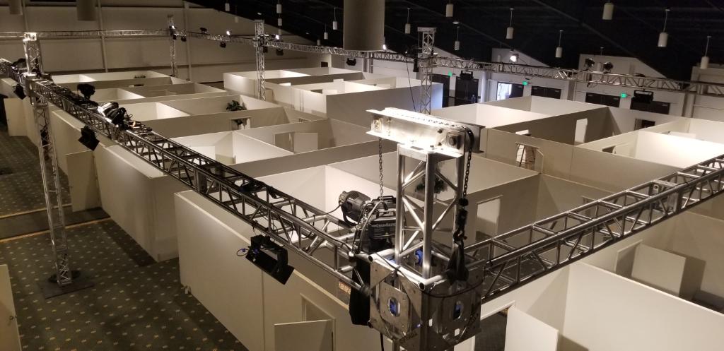 large space transformation corporate staging